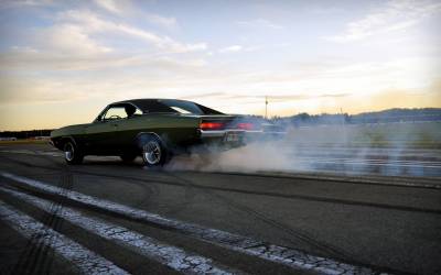 Muscle car, дрег, гонка, уличная
