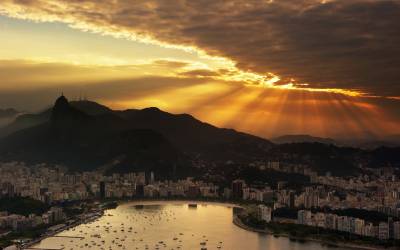 Закат в Рио де Жанейро