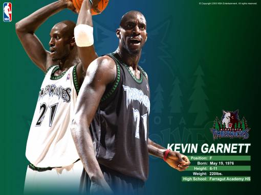 Баскетболист Kevin Garnett