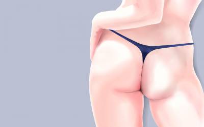 Попа рисунок