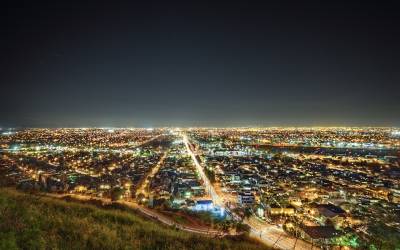 Лос Анжелес ночью
