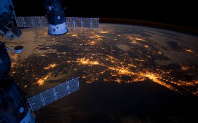 Вид на Америку из космоса