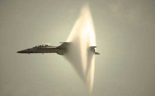 Fa/18 super horne / Прохождение звукового барьера