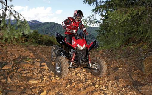Honda TRX700XX на камнях