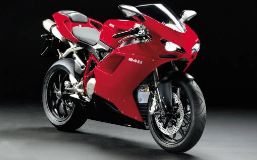 Ducati 848 red